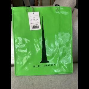 NWT Neon Green Burj Khalifa Tote